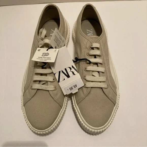 Zara Women’s Platform Athletic Tennis Shoes‎ Sneakers Size 9 - Picture 2 of 10